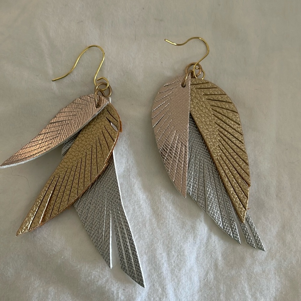Feather Statement Earrings